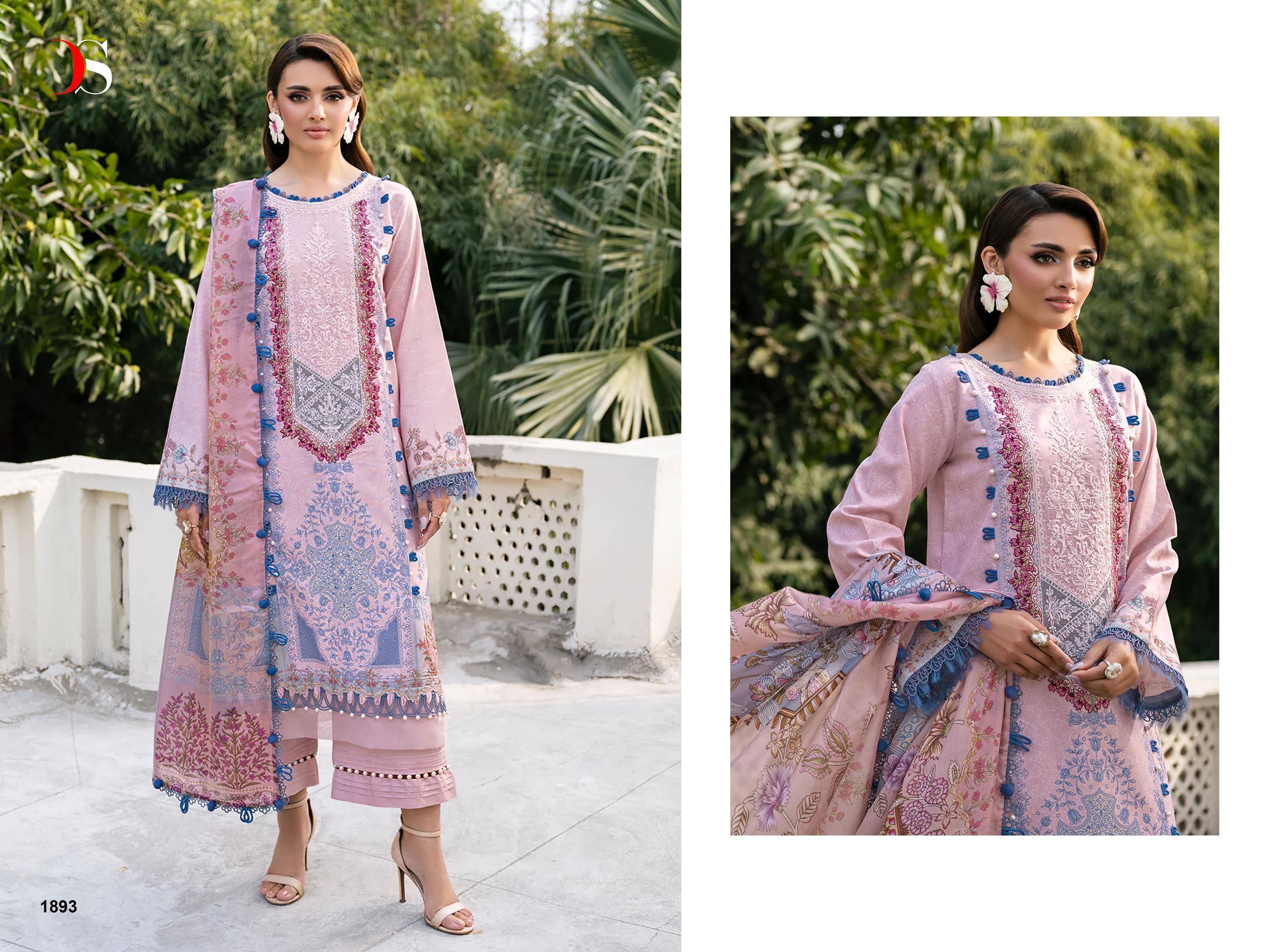 Jade Elara-vol.2 BY DEEPSY SUITS 1891 TO 1896 SERIES Pakistani Stylish Beautiful Colourful Printed & Embroidered Party Dresses At Wholesale Price